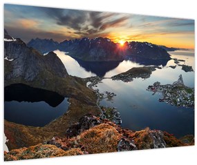 Tablou - Peisaj montan, Norvegia (90x60 cm)