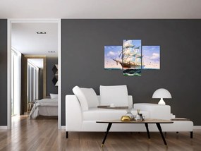 Tablou - Vapor pe valuri (90x60 cm)