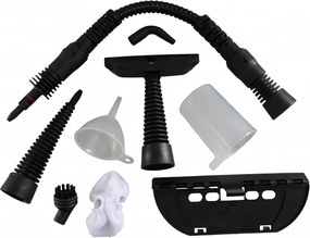 Aparat de curatat cu aburi NostroLux NL1002A 14 în 1, 3,2 bari, 1050 W, 350 ml, Accesorii, Negru/Galben