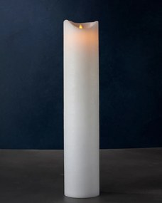 Lumânare cearî LED Sara exclusive - 50 cm, alb