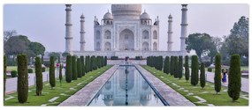 Tablou - Taj Mahal în răsăsrit de soare (120x50 cm)