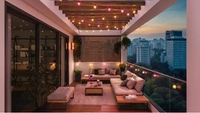 Philips - Ghirlandă exterioară LED RGBW reglabilă Hue FESTAVIA, 30 LED, 21 m, IP65