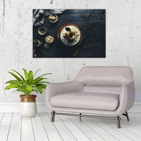 Tablou cu desert pe masă (90x60 cm)