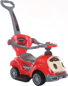 Masinuta copii si bebe NOVOKIDS™ BabyCar, Cu melodii si lumini, Maner de impins pentru parinti detasabil, Functie trotineta fara pedale, Pentru