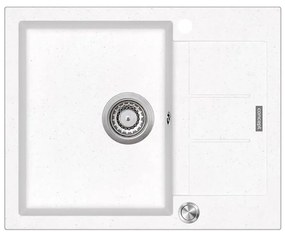 Concept DG05C45WH - Chiuvetă de bucătărie CUBIS 50x62 cm granit/alb