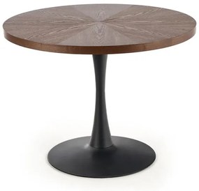 Masa Carmelo nuc/negru ø100 cm