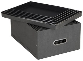Cutii de depozitare 5 buc. cu capac Joachim – Bigso Box of Sweden