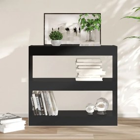 811692 vidaXL Bibliotecă/Separator cameră, negru, 80x30x72 cm