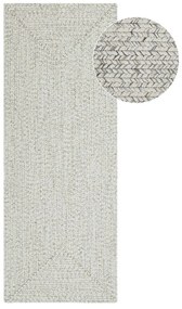 Covor alb/bej de exterior 200x80 cm - NORTHRUGS