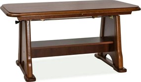 Masuta BEATA, nuc, PAL/lemn, 130/170x67x60/77 cm
