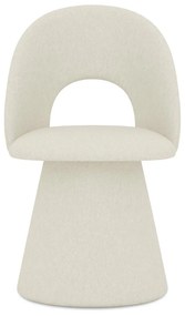Scaun de sufragerie crem tapițat Kalo – Makamii