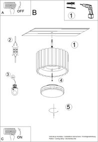 Brilagi - Spot LED SFERA, 1x GX53, 30W, 230V, Ø 10 cm, maro