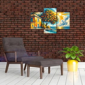 Tablou - Casă cu portocale I. (90x60 cm)