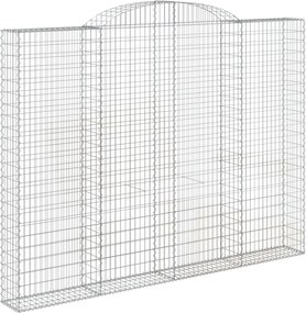 vidaXL Coș gabion arcuit, 300x30x220/240, fier galvanizat