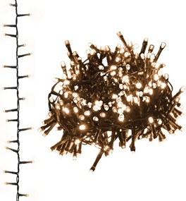 vidaXL Instalație compactă cu 400 LED-uri, alb cald, 13 m, PVC