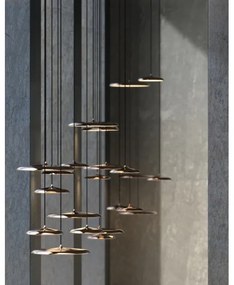 Lustră LED dimabilă pe cablu DFTP by Nordlux ARTIST LED/14W/230V d. 25 cm cupru