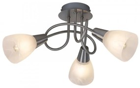 Lustra / Plafoniera cu 3 spoturi Jenna crom satin