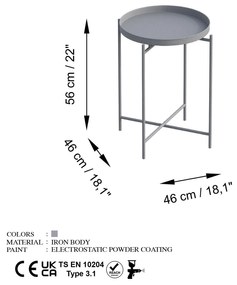 Măsuță de cafea Museli 4 (gri) . 1093219