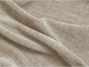 Pat matrimonial bej tapițat cu spațiu de depozitare cu somieră 160x200 cm Martina – Micadoni