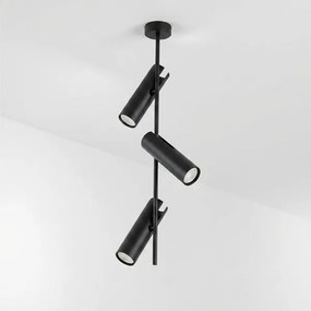 Brilagi - Lustră LED RGBW reglabilă pe tijă BRANCH 3xGU10/6,5W/230V neagră