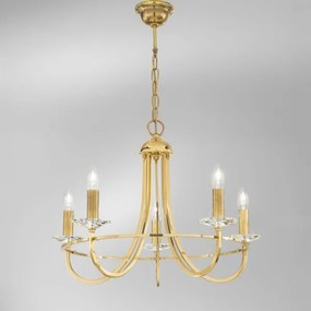 Kolarz 330.85.8C - Candelabru cristal IMPERIAL 5xE14/60W/230V auriu