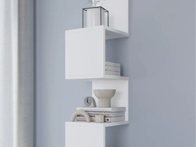 Polita de perete SUNEDO 25x125 cm, alba