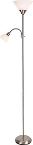 Brilagi - Lampă de podea ARIANA 1xE27/100W/230V + 1xE14/25W crom mat