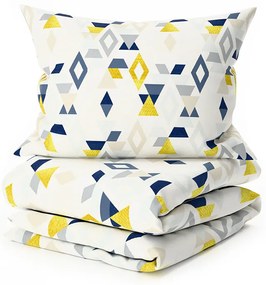 Lenjerie de pat din microfibra GEOMETRICA colorata Dimensiune lenjerie de pat: 70 x 90 cm | 140 x 220 cm