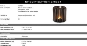 Suport pentru lumanare design LUX Lapidos L