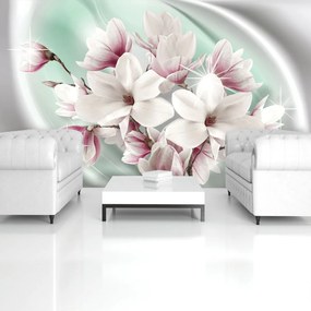 Fototapet - Flori albe și roz (152,5x104 cm), în 8 de alte dimensiuni noi