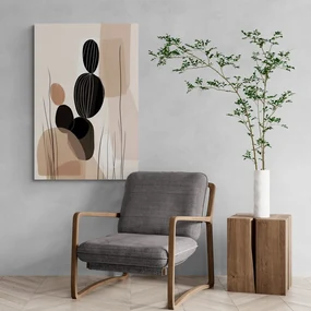 Tablou forme abstracte botanice de cactus