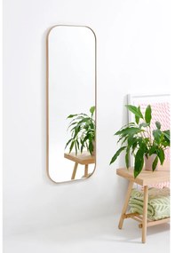 Oglindă de perete cu ramă din lemn de stejar Wireworks Gaze, 41 x 114 cm