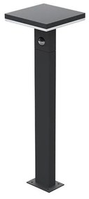 Lampă LED de exterior cu senzor BARI LED/10W/230V 4000K 60 cm IP54 antracit