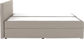 Pat tip BOXSPRING 180x200, taupe gri-maro, FERATA TV KOMFORT