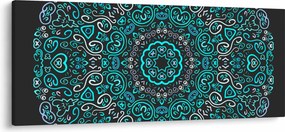 Tablou cu abstracție ornamentală (120x50 cm)
