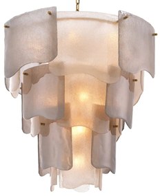 Candelabru LUX design deosebit Asinara L, sticla fumurie