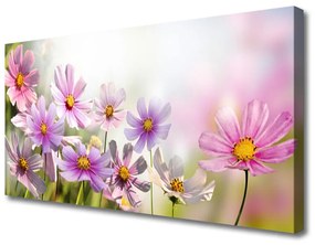 Tablou pe panza canvas Flori Floral Roz Verde