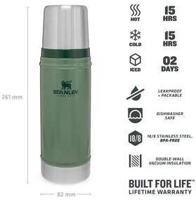 Termos cu cană verde 470 ml – Stanley