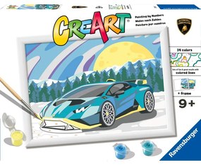 CREART PICTURA PE NUMERE PENTRU COPII LAMBORGHINI - RAVENSBURGER (RVSPBN23664)