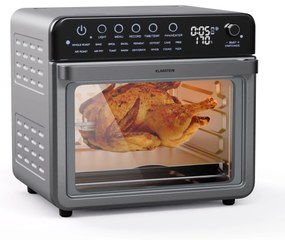 Air Glaze, friteuză digitală cu aer cald, 2000 W, 34 l, 16 programe, încălzire superioară și inferioară