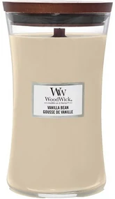 Lumânare parfumată vază mare WoodWick VanillaBean, 609 g