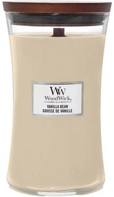 Lumânare parfumată vază mare WoodWick VanillaBean, 609 g