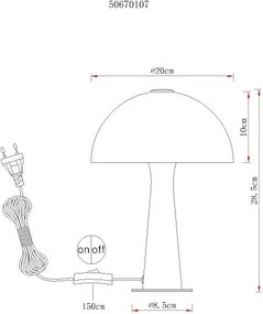 Veioza/Lampa de masa moderna JULIA nisip