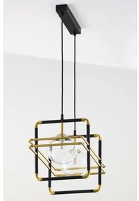 Lustră pe cablu Jupiter 2029 FIORI 2xG9/10W/230V negru/auriu/transparent