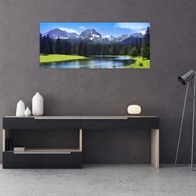 Tablou - vâfurile montane înzăpezite (120x50 cm)