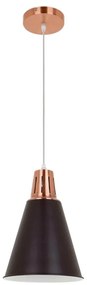 Klausen KL 6236 - Lustr SHADE 1xE27/15W/230V cupru/negru pe cablu