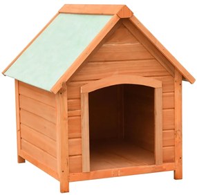 vidaXL Cușcă de câine, 72x85x82 cm, lemn masiv de pin și brad