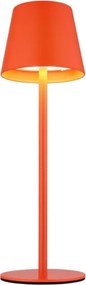 Globo 58488R-LED Lampă de masă VANNIE reglabilă, cu control tactil, reîncărcabilă, pentru exterior, 3W/5V IP54 1800mAh roșie