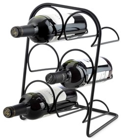 Suport pentru sticle de vin din metal număr sticle 6 – Compactor