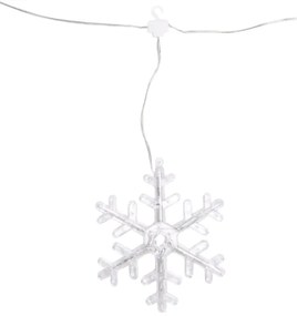 Aigostar - Ghirlandă LED pentru exterior, 84 LED, 230V, 1,2 x 1 m, IP44, alb rece, cu decorațiuni în formă de fulgi